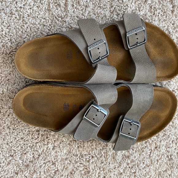 birkenstock arizona birko flor nubuck sandals